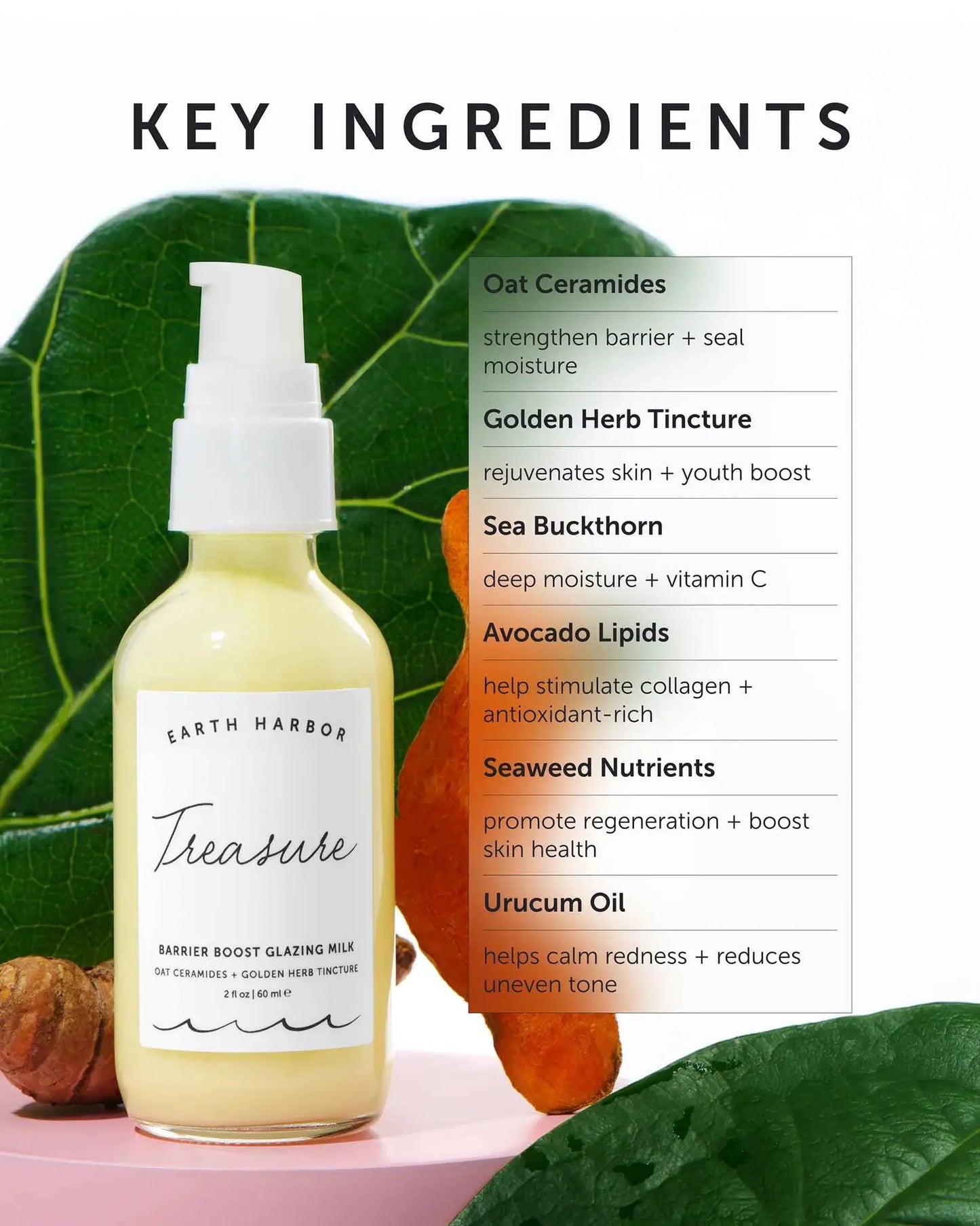 Earth Harbor Naturals TREASURE Barrier Boost Glazing Milk