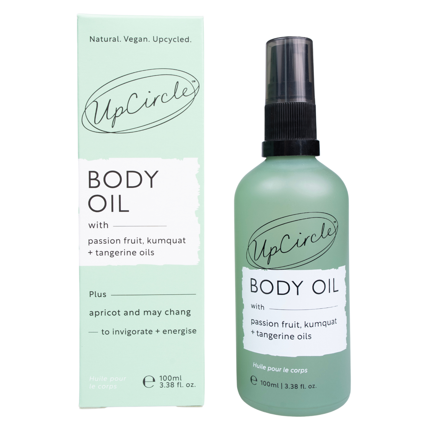UpCircle Luxury Body Oil with Passionfruit and Tangerine