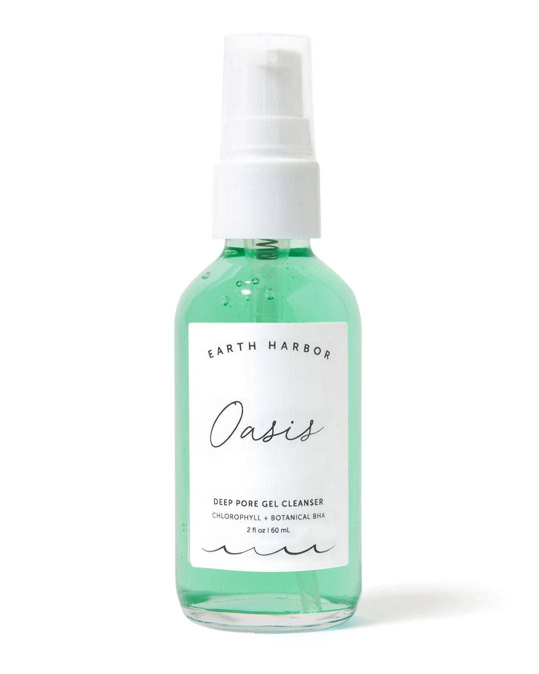 Earth Harbor Naturals OASIS Deep Pore Gel Cleanser: Chlorophyll + Botanical BHA