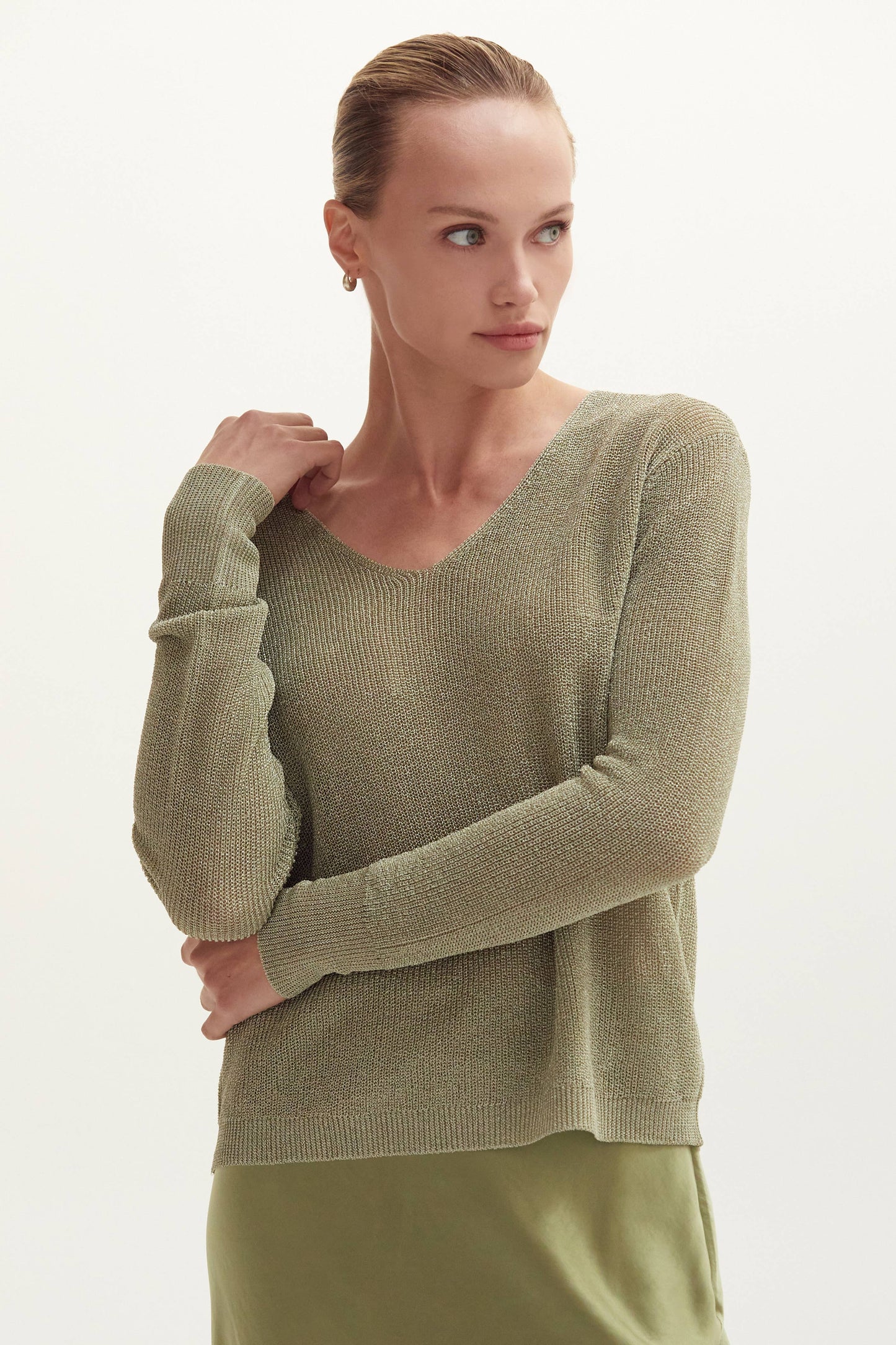 Crescent Joelene Shimmer Sweater Top