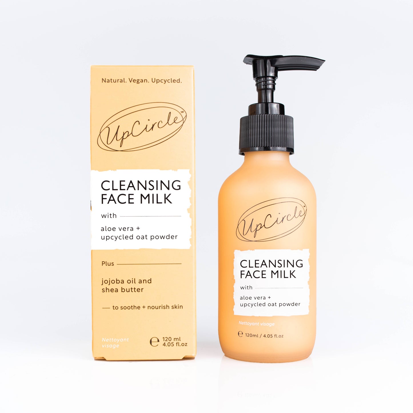 UpCircle Eco Cleansing Face Milk with Aloe Vera + upcycled Oat Powder 4.05 oz