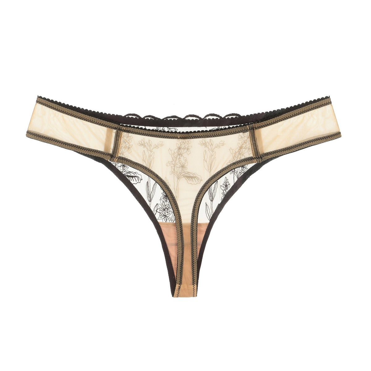 Kim Thong in Floral Embroidery on Jelly Fabric