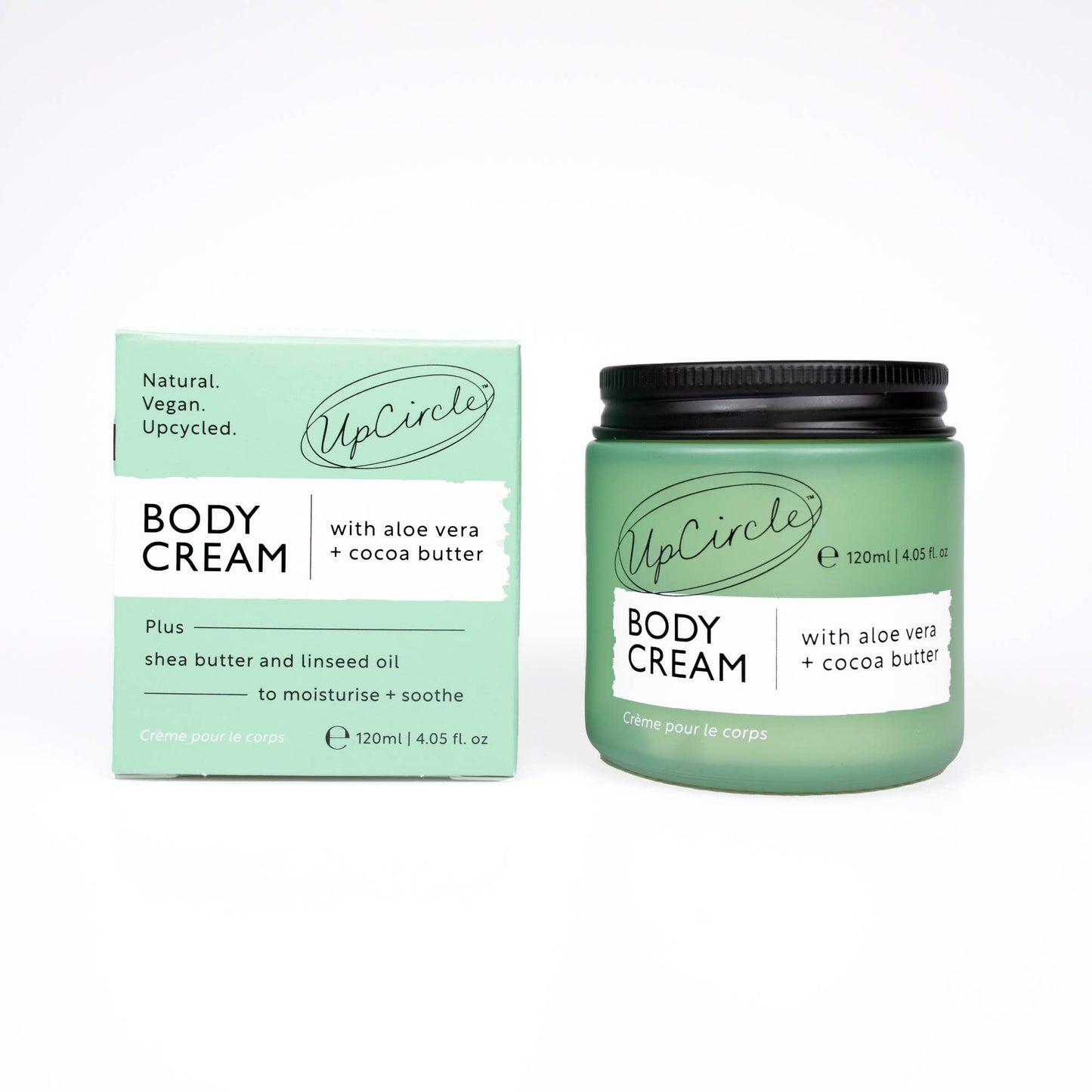 UpCircle Vegan Body Cream with Aloe Vera + Cocoa Butter for dry skin