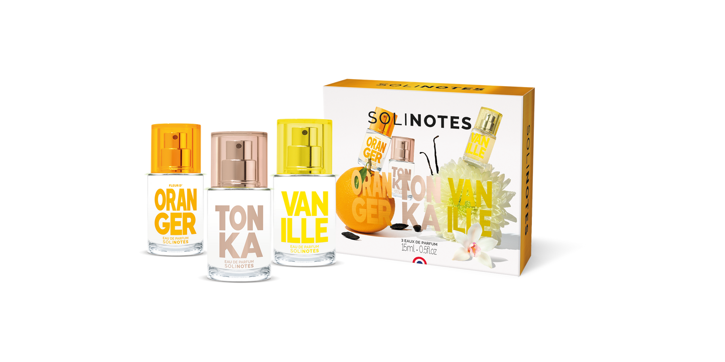 Solinotes Minis Feel Good Eau de Parfum Discovery Set - Vanilla, Tonka, Orange
