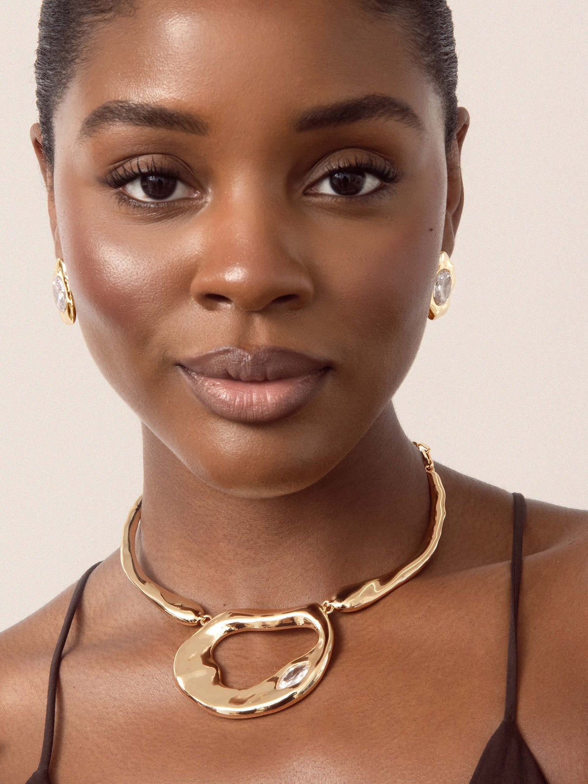 Ettika Molten Marquise Necklace