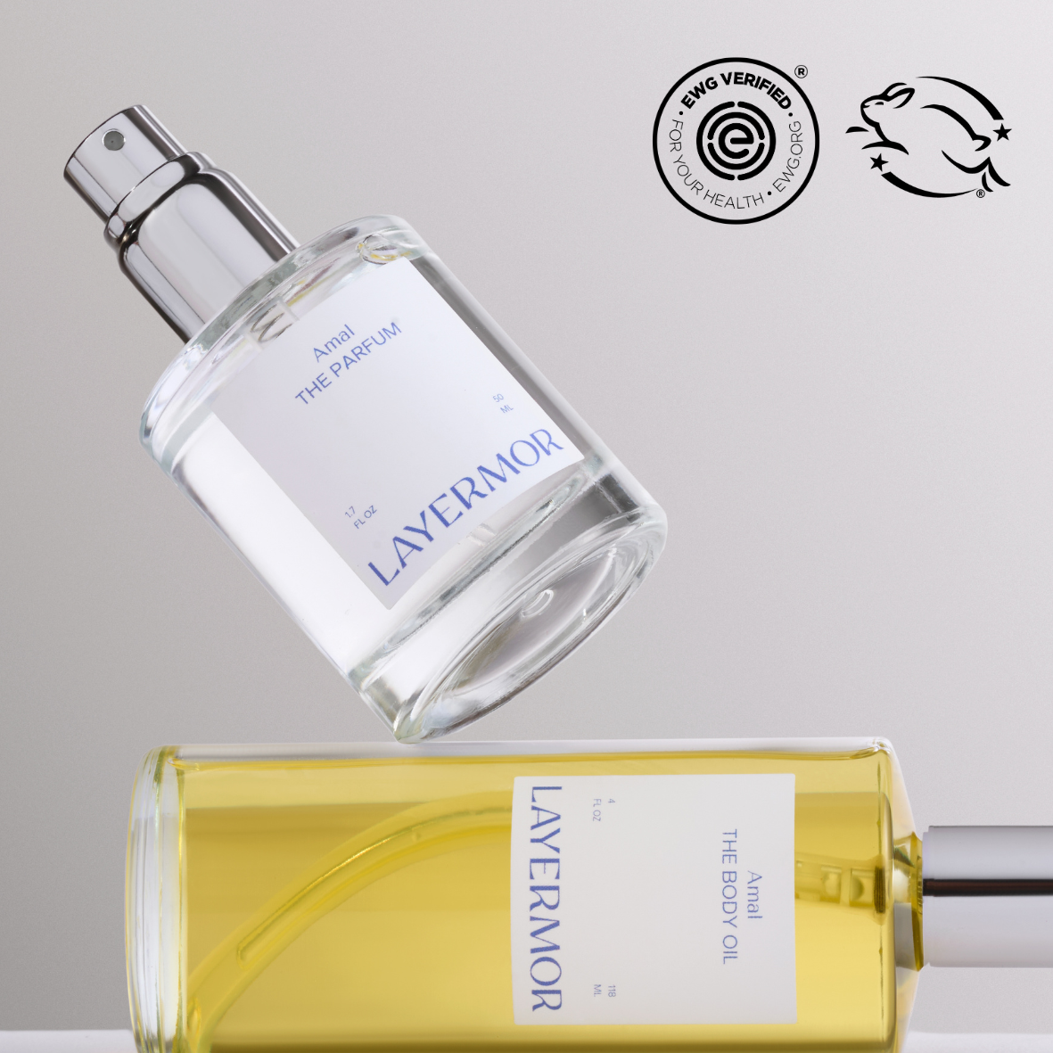 Layermor Clean Fragrance Layering Set — Parfum + Body Oil | Non-Toxic