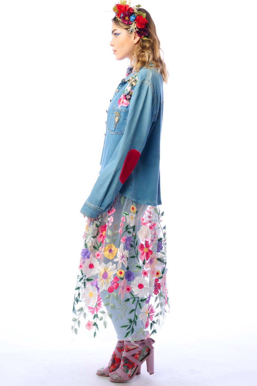Aratta Celine Maxi Shirt | Floral Button Down | Floral Shirt Dress