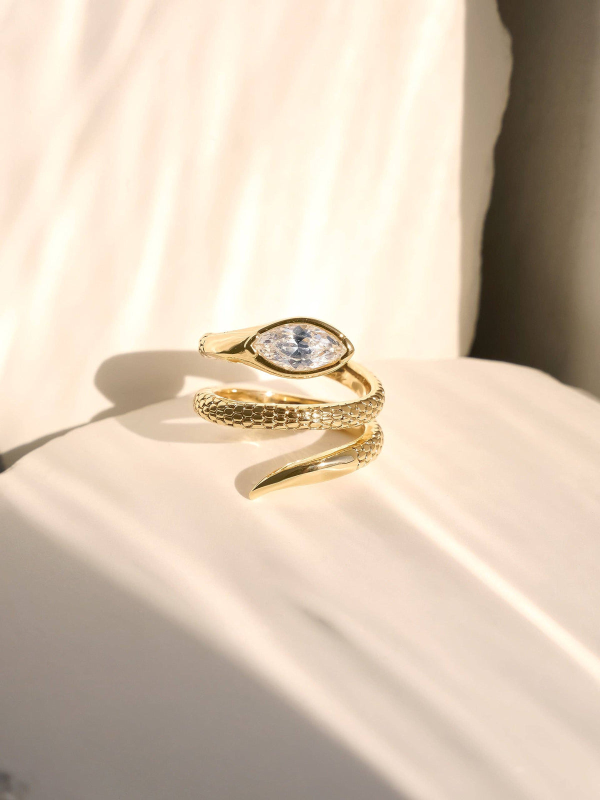 Ettika Marquise Coiled Ring