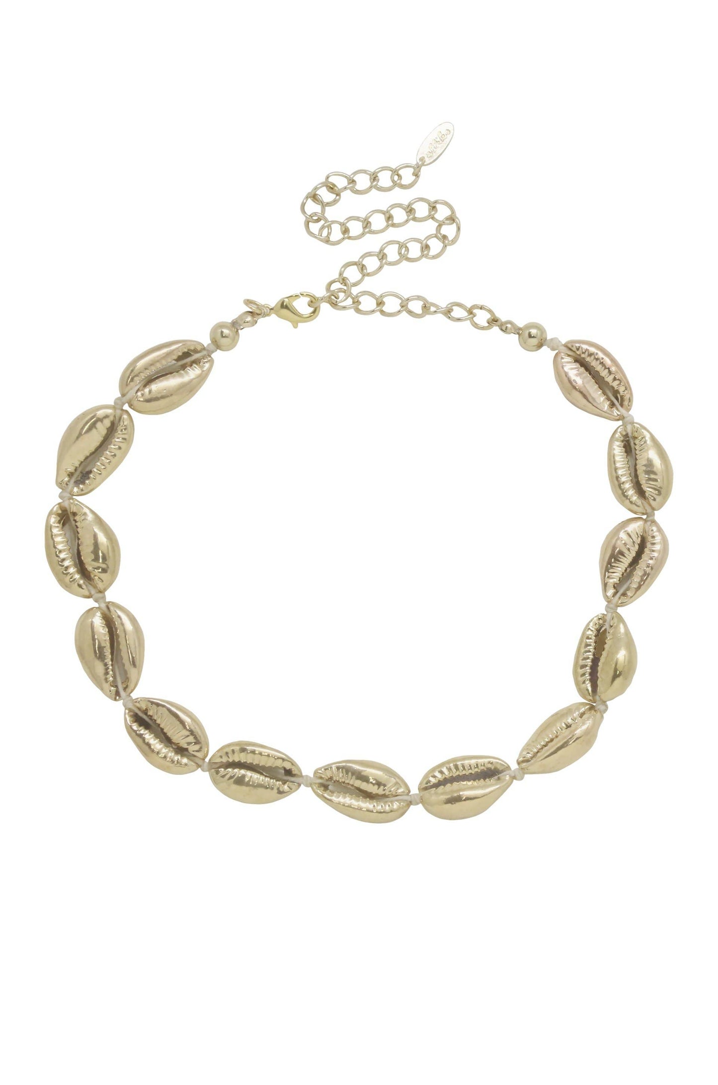 Ettika 18kt Gold Plated Cowrie Shell Necklace