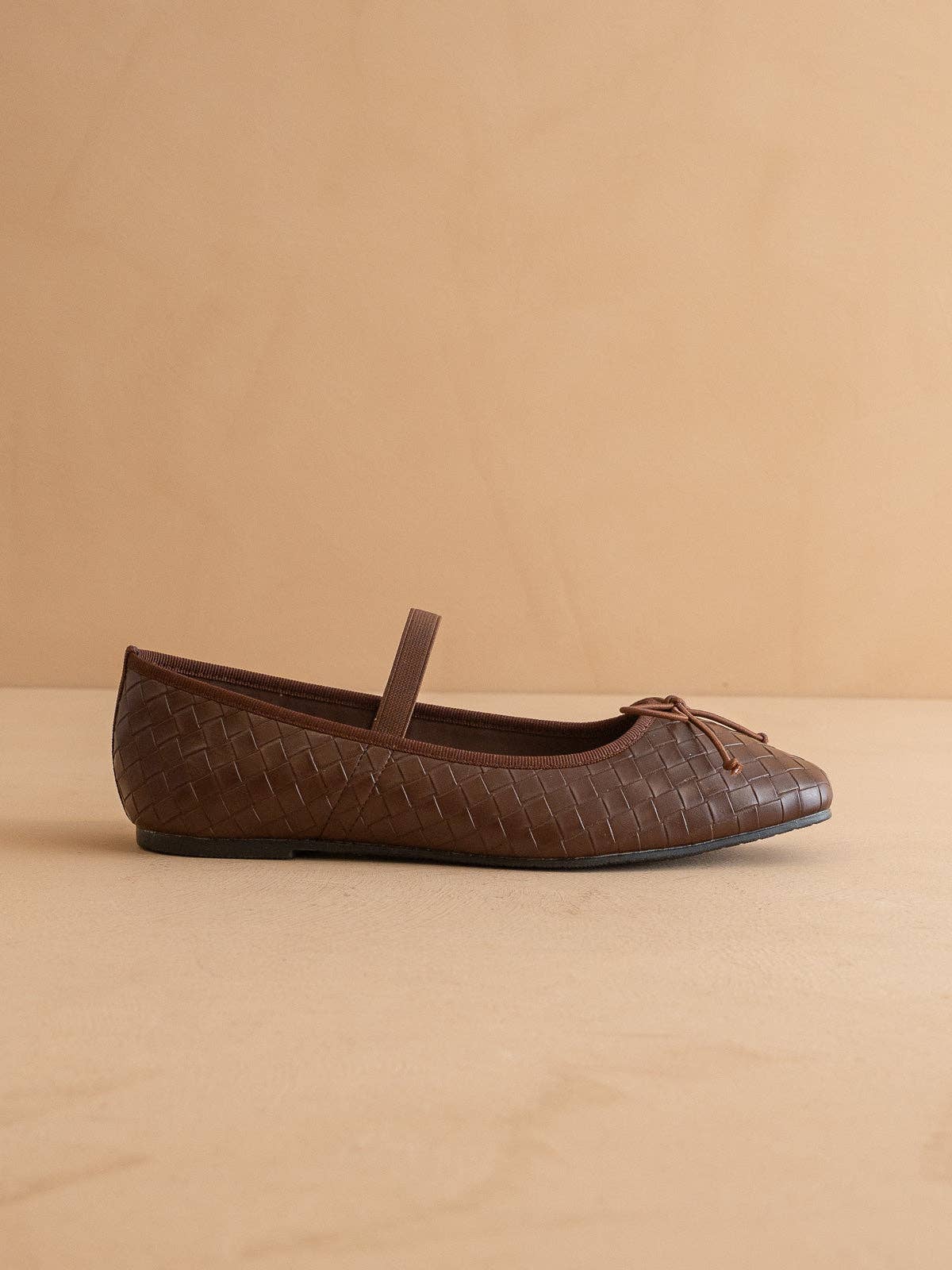 Oasis Society The Logan | Coffee Woven Ballet Fall Flat