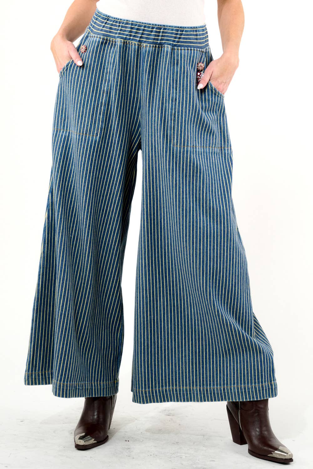 Aratta Alaia Stripe Denim Pants