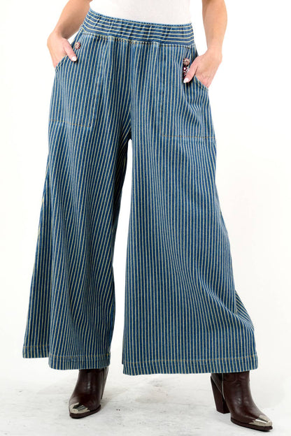 Aratta Alaia Stripe Denim Pants