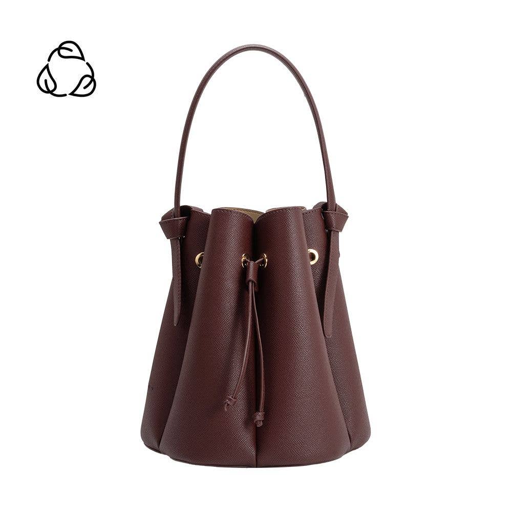 Melie Bianco Laguna Burgundy Recycled Vegan Leather Handbag