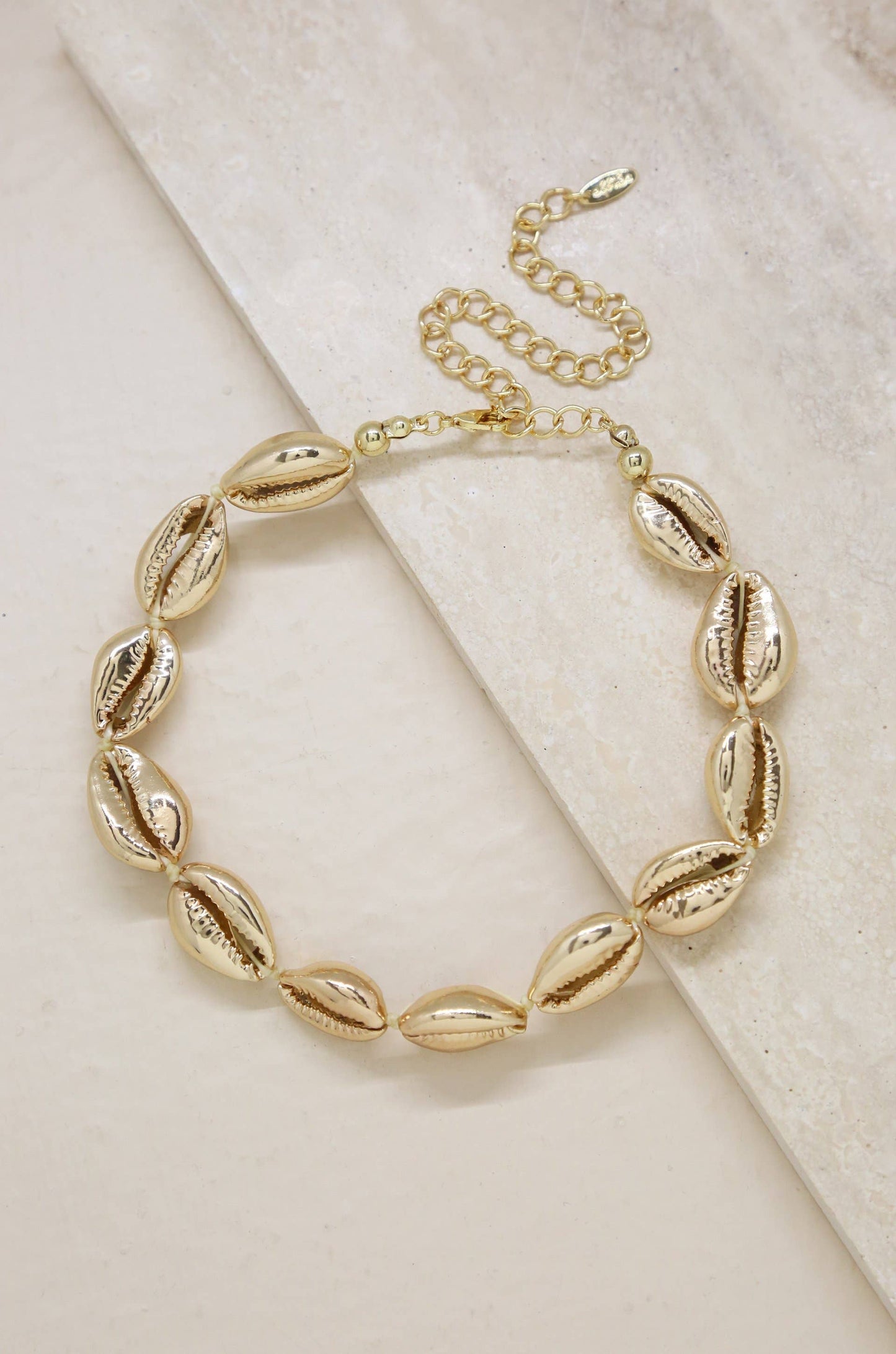 Ettika 18kt Gold Plated Cowrie Shell Necklace
