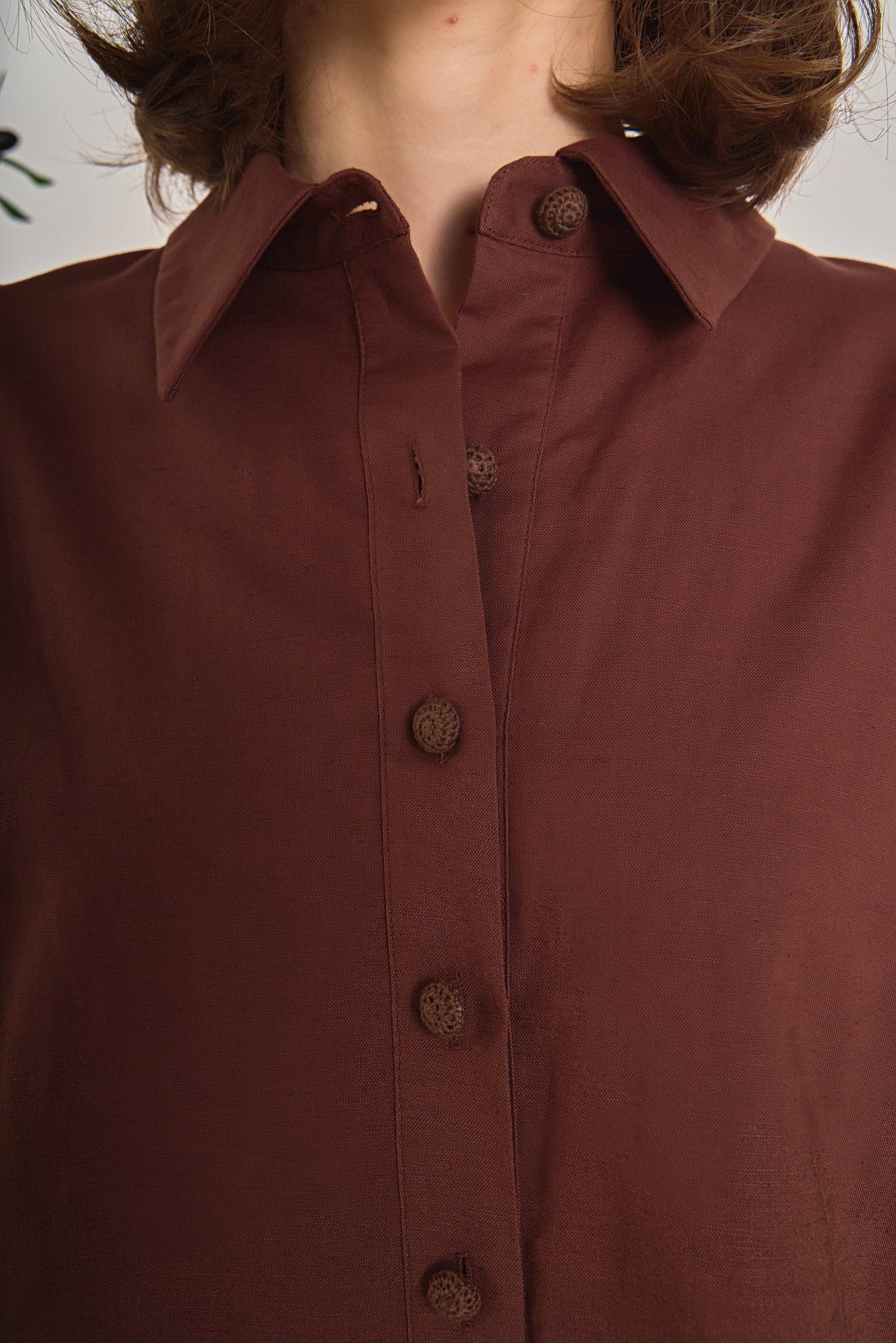 English Factory Midnight Lace Linen Shirt