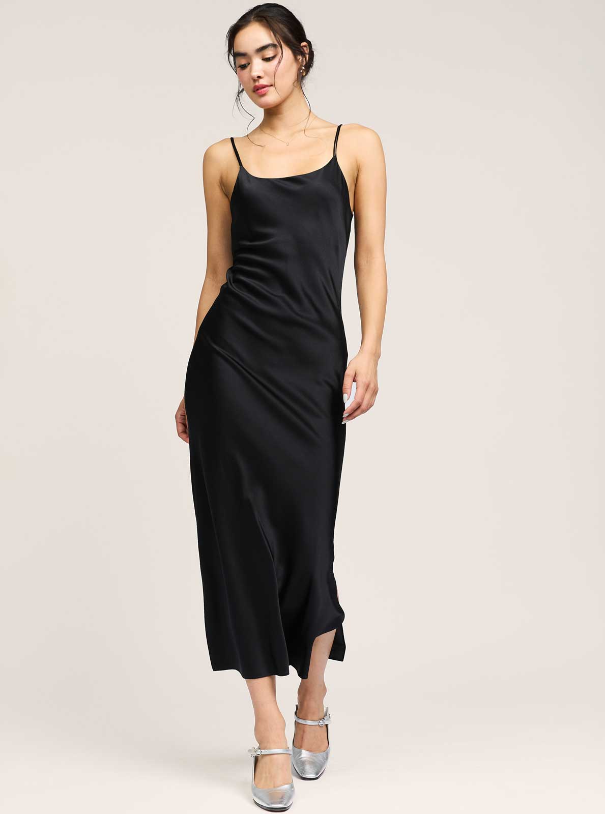 Current Air 100% Silk Cami Midi Dress