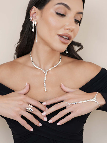 Ettika Liquid Melt and Pearl Lariat
