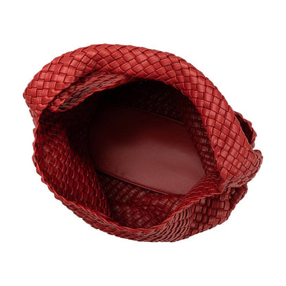 Melie Bianco Johanna Red Large Recycled Vegan Leather Shoulder Bag
