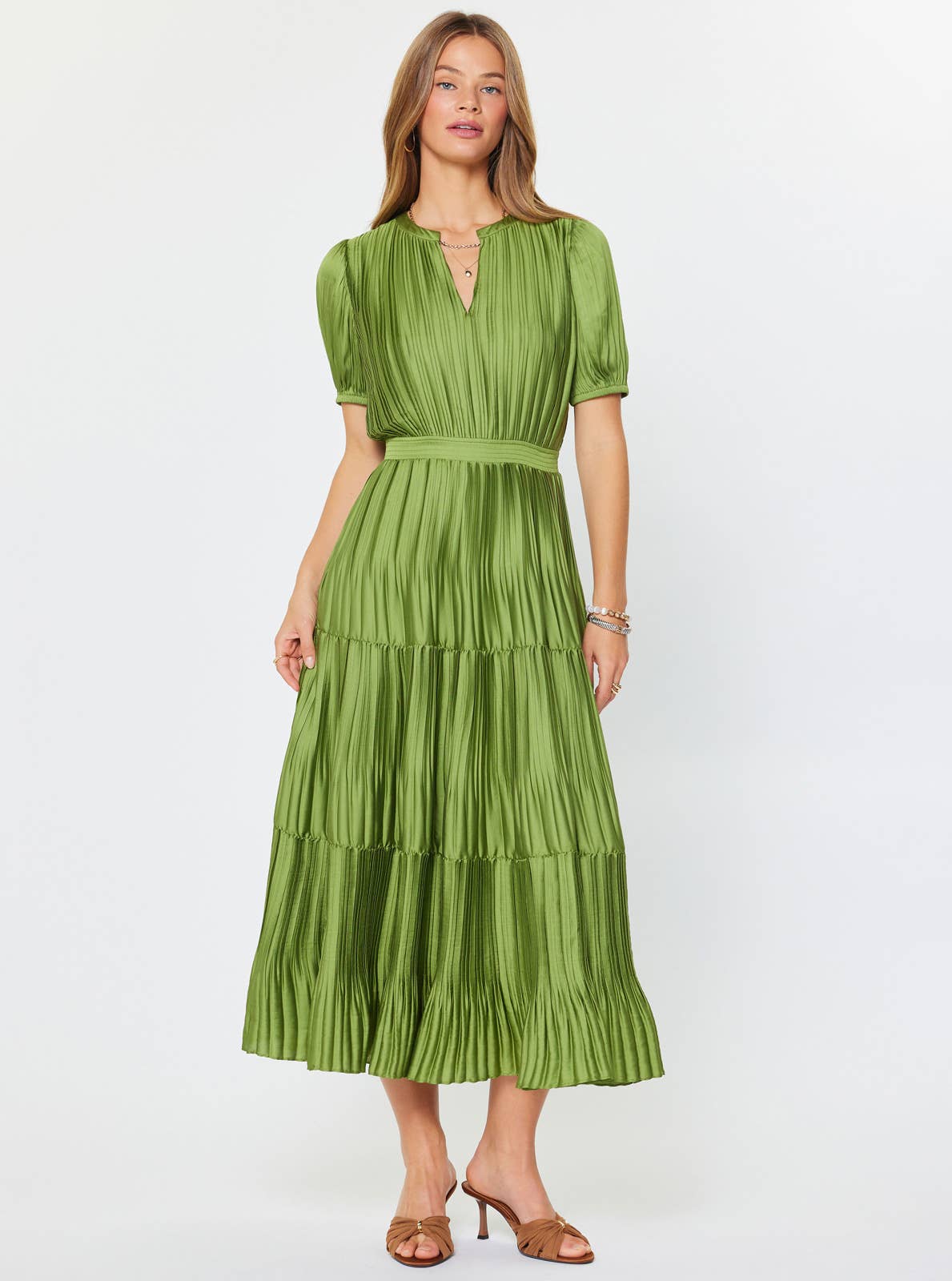 Current Air Pleated Maxi Dress
