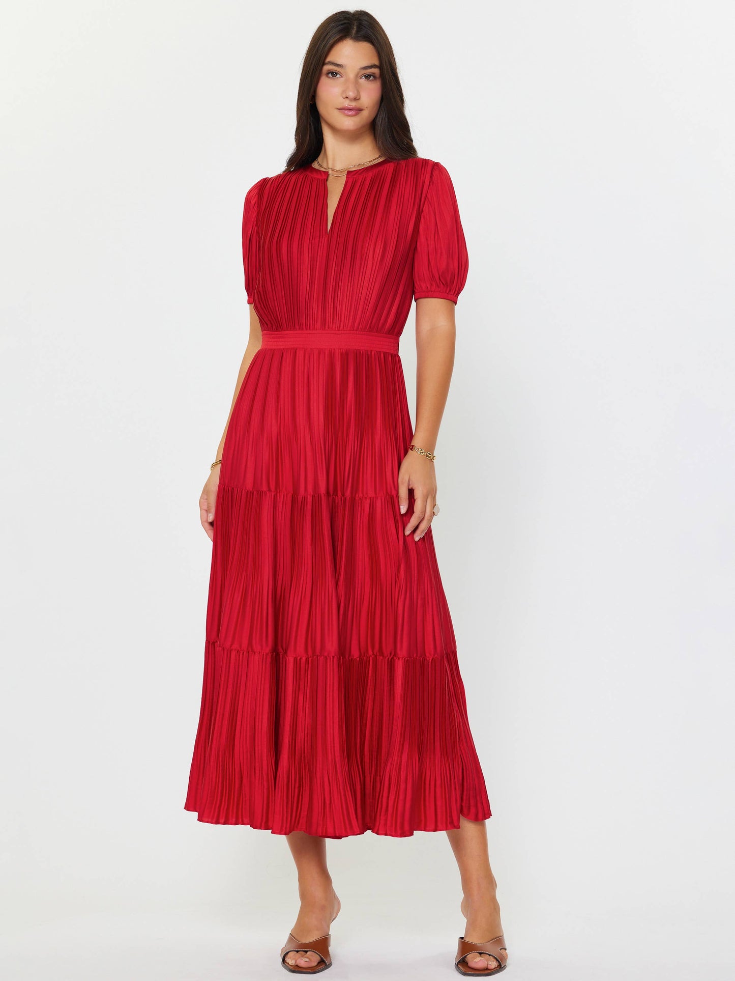Current Air Pleated Maxi Dress