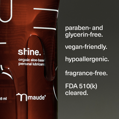 Maude Shine 2 oz - Organic Aloe Based Personal Lubricant