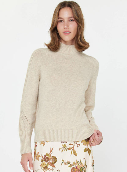 Current Air Cashmere Blend Turtleneck Sweater