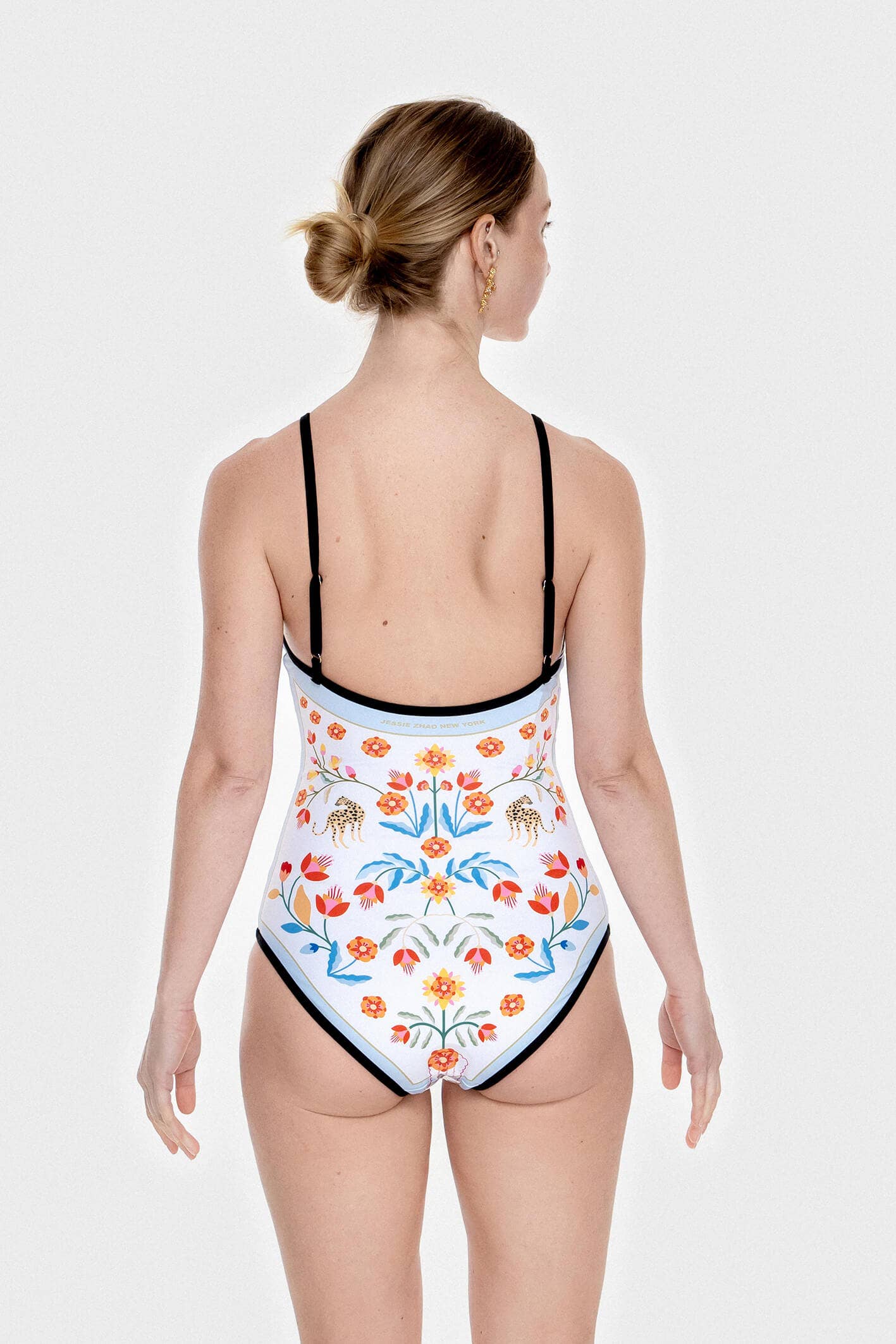 Jessie Zhao Night Imagination Reversible V-Neck One-Piece Swimsuit