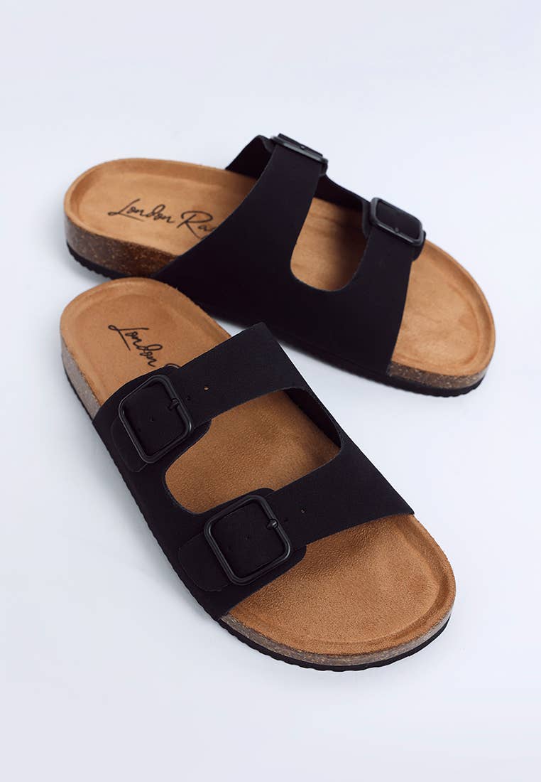London Rag Gloriosa The Double Strap Slide Sandals