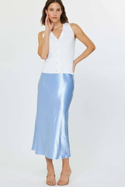 Current Air Pleated Sleeveless Sweater