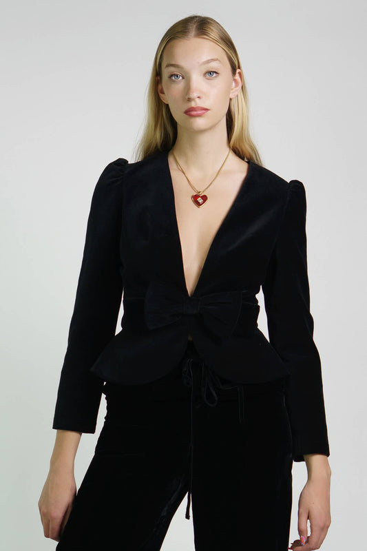 Kristinit Antonina black Velvet Jacket