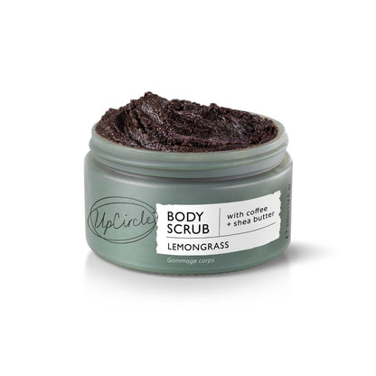 UpCircle Eco Friendly Lemongrass Body Scrub with Coffee + Shea Butter