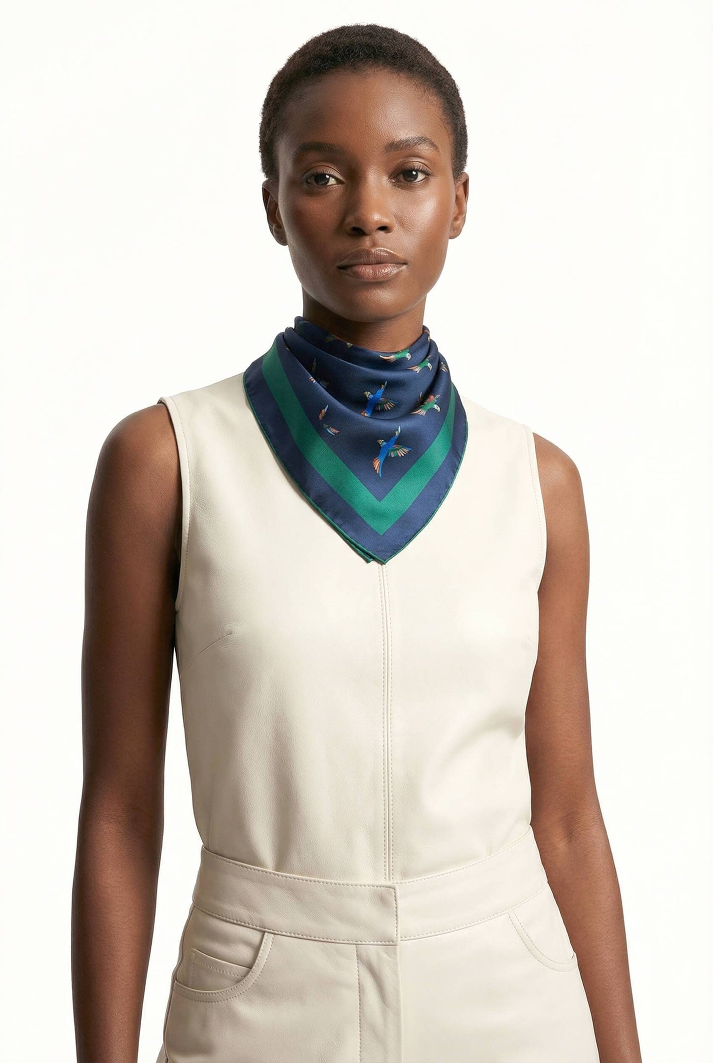 Jessie Zhao Freedom Wings Double Sided Silk Scarf