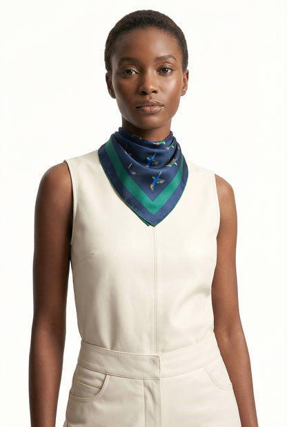 Jessie Zhao Freedom Wings Double Sided Silk Scarf