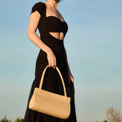 Melie Bianco Ryleigh Yellow Recycled Vegan Leather Shoulder Bag