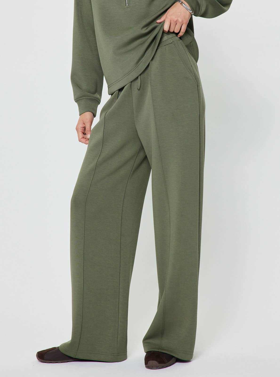 Current Air Wide Leg Modal Drawstring Sweatpants