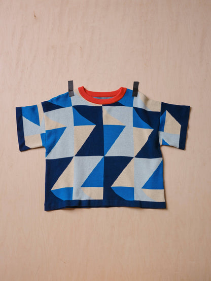 The Endery Calder Sweater Tee in the Jacaranda Palette