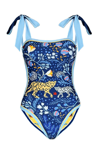 Jessie Zhao Amazon Rainforest Reversible One Piece Swimsuit