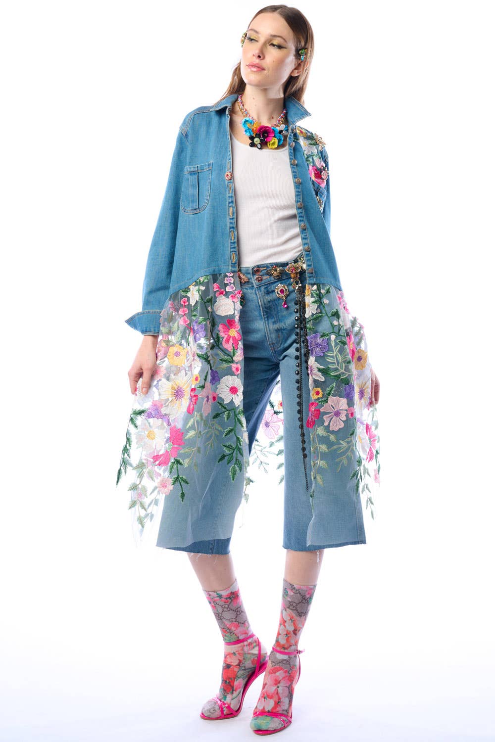 Aratta Celine Maxi Shirt | Floral Button Down | Floral Shirt Dress