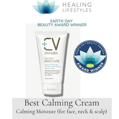 CV Skinlanbs Calming Moisture for Face-Neck-and-Scalp 2 oz