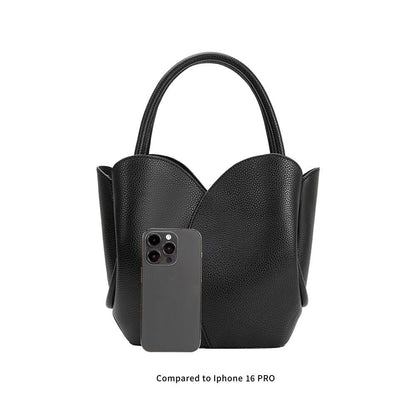 Melie Bianco Tulip Cream Recycled Vegan Polka Dot Top Handle Bag