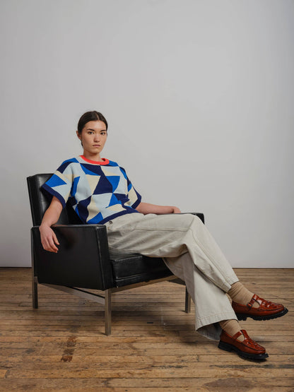 The Endery Calder Sweater Tee in the Jacaranda Palette
