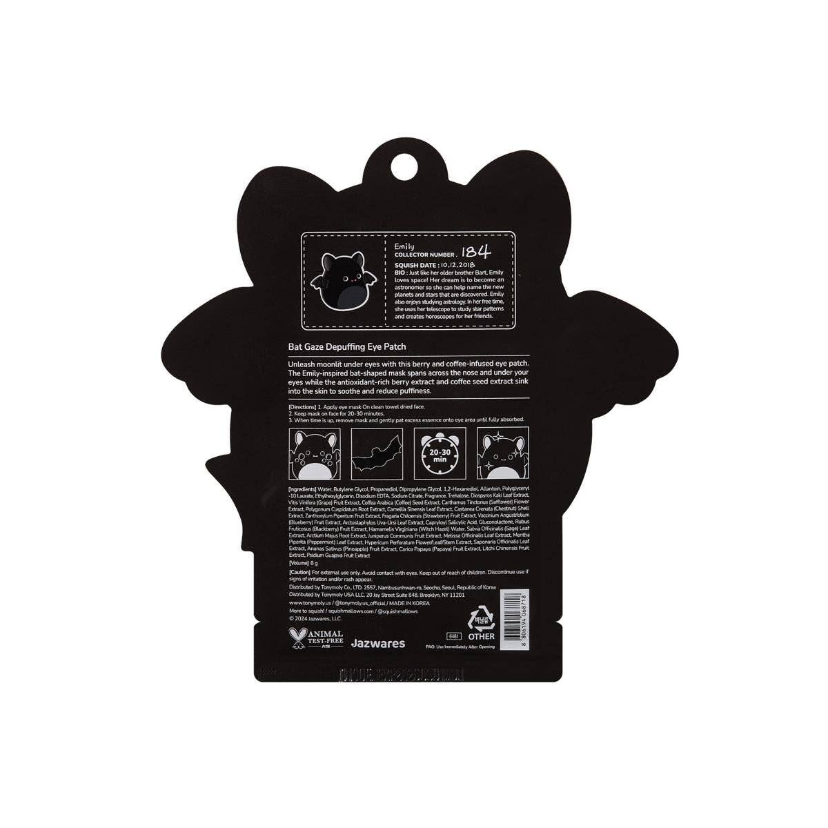Squishmallows x TONYMOLY Eye Masks