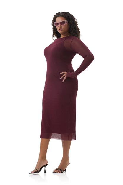 AFRM Ashland Midi Dress - Fig