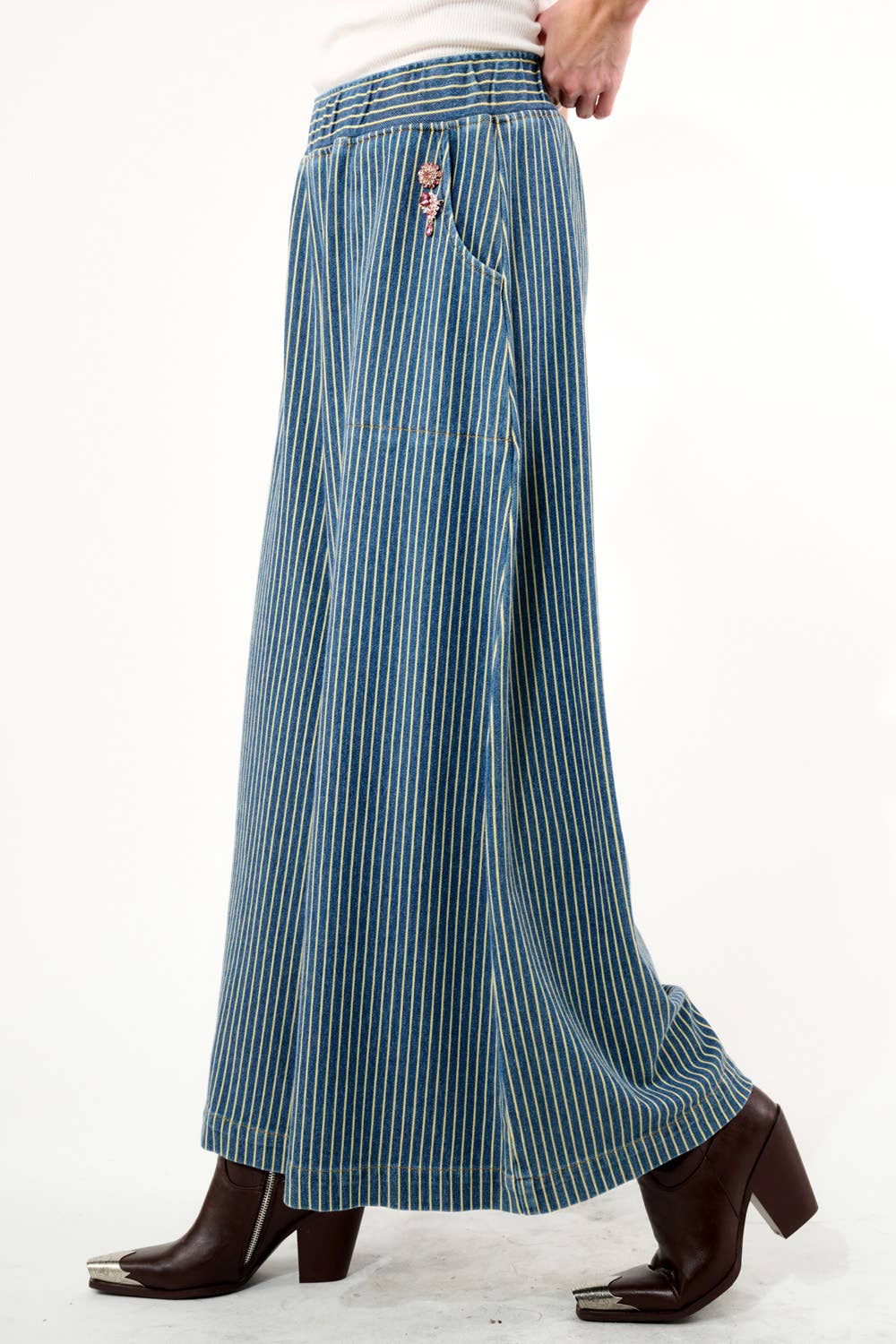 Aratta Alaia Stripe Denim Pants