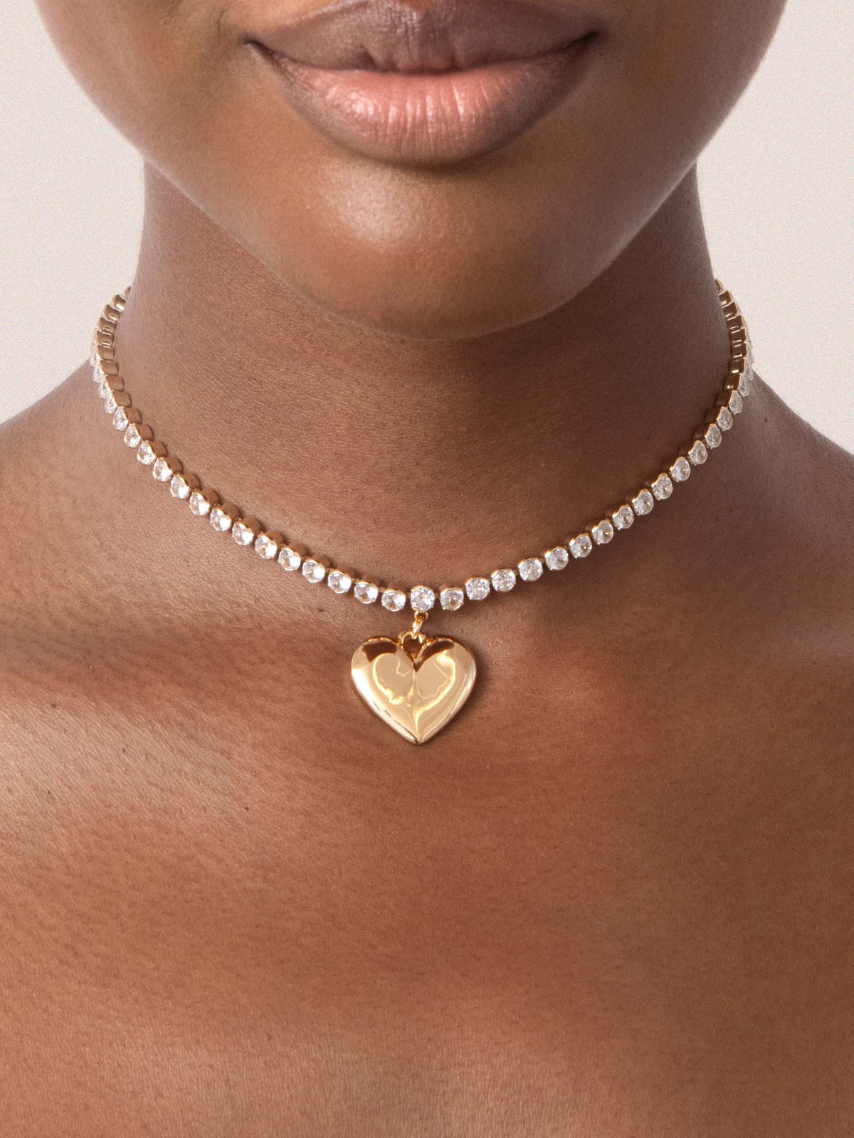 Ettika Luminous Love Tennis Necklace