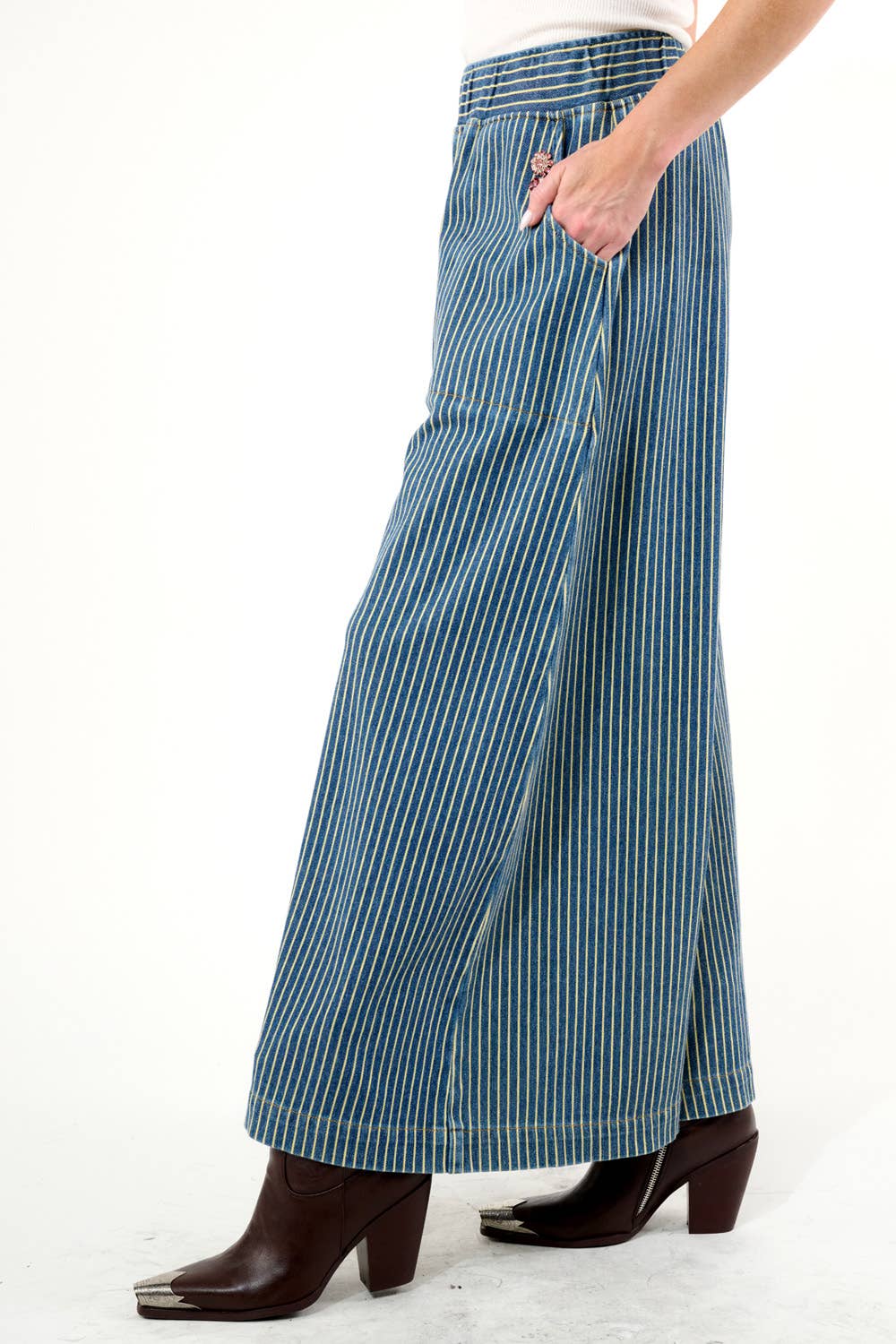 Aratta Alaia Stripe Denim Pants
