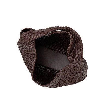 Melie Bianco Johanna Espresso Recycles Vegan Leather Shoulder Bag