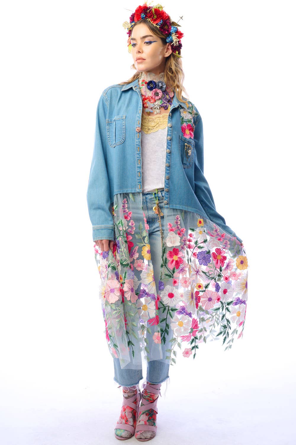 Aratta Celine Maxi Shirt | Floral Button Down | Floral Shirt Dress