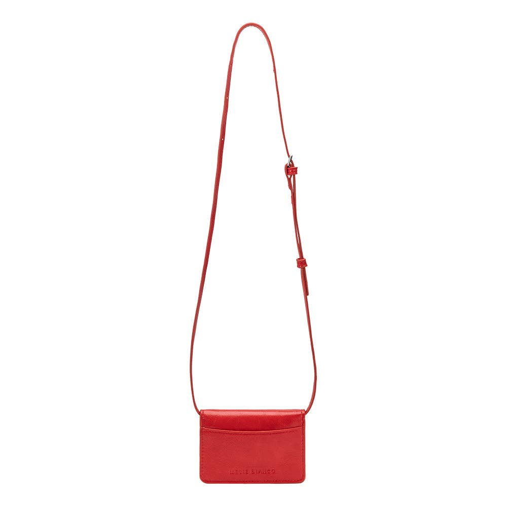 Melie Bianco Hart Red Vegan Leather Card Holder