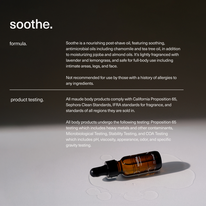 Maude Soothe - ingrown hair oil lavender and  lemongrass 15 ml